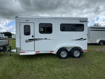 New 2027 Shadow Trailer 2H STR W/ Side Ramp Horse Trailer