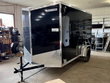 New 2027 US Cargo 6 x 12 Enclosed Trailer Ramp Door with 6FT 6IN INTERIOR - Screwless Exterior w/Upgraded Options
