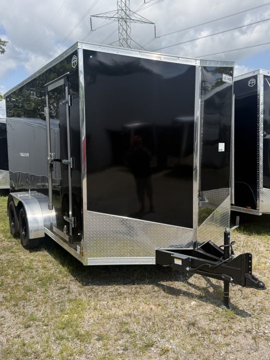 New 2027 US CARGO 7 X 14 Enclosed Trailer with Ramp AND 7FT INTERIOR -