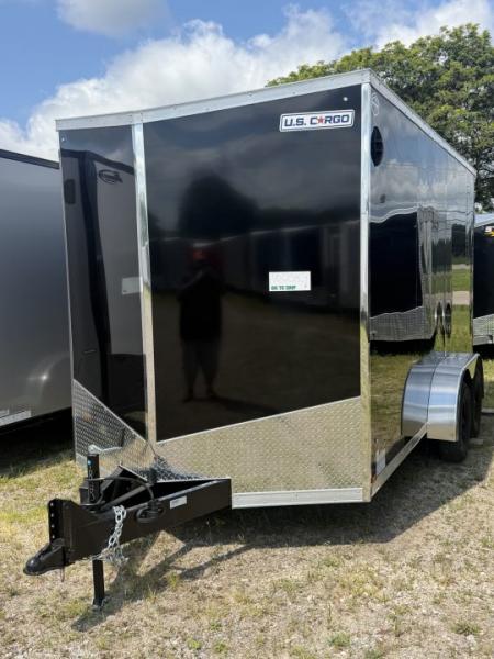 New 2027 US CARGO 7 X 14 Enclosed Trailer with Ramp AND 7FT INTERIOR -