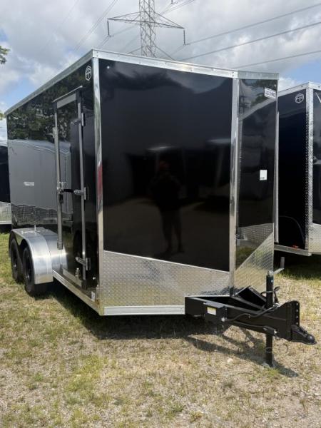 New 2027 US CARGO 7 X 14 Enclosed Trailer with Ramp AND 7FT INTERIOR -