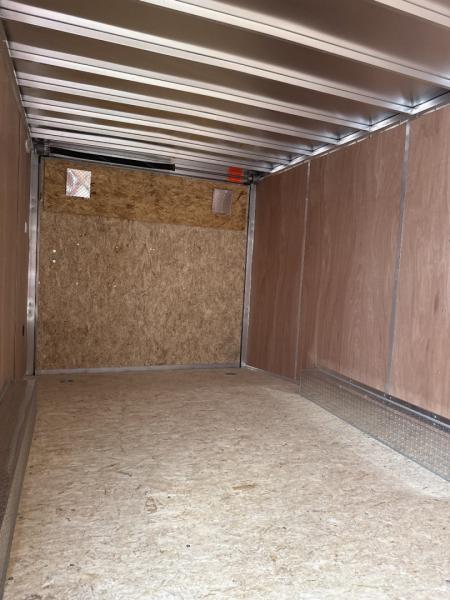New 2025 Lightning 8.5 x 20 Enclosed All Aluminum Car Hauler with Ramp 7K GVW 7ft Interior Height