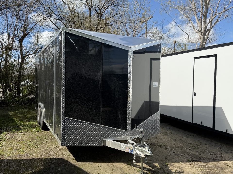 New 2026 Lightning 8.5 x 20 Enclosed All Aluminum Car Hauler with Ramp 10K GVW 7ft Interior Height Monroe Only Sale Unit