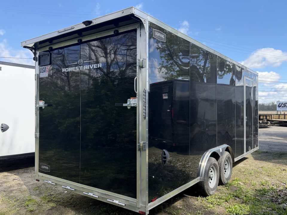 New 2026 Lightning 8.5 x 20 Enclosed All Aluminum Car Hauler with Ramp 10K GVW 7ft Interior Height Monroe Only Sale Unit