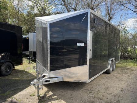 New 2026 Lightning 8.5 x 20 Enclosed All Aluminum Car Hauler with Ramp 10K GVW 7ft Interior Height Monroe Only Sale Unit