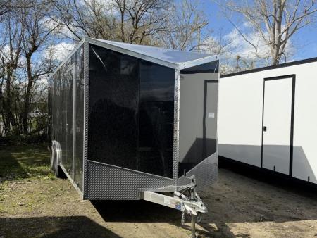 New 2026 Lightning 8.5 x 20 Enclosed All Aluminum Car Hauler with Ramp 10K GVW 7ft Interior Height Monroe Only Sale Unit