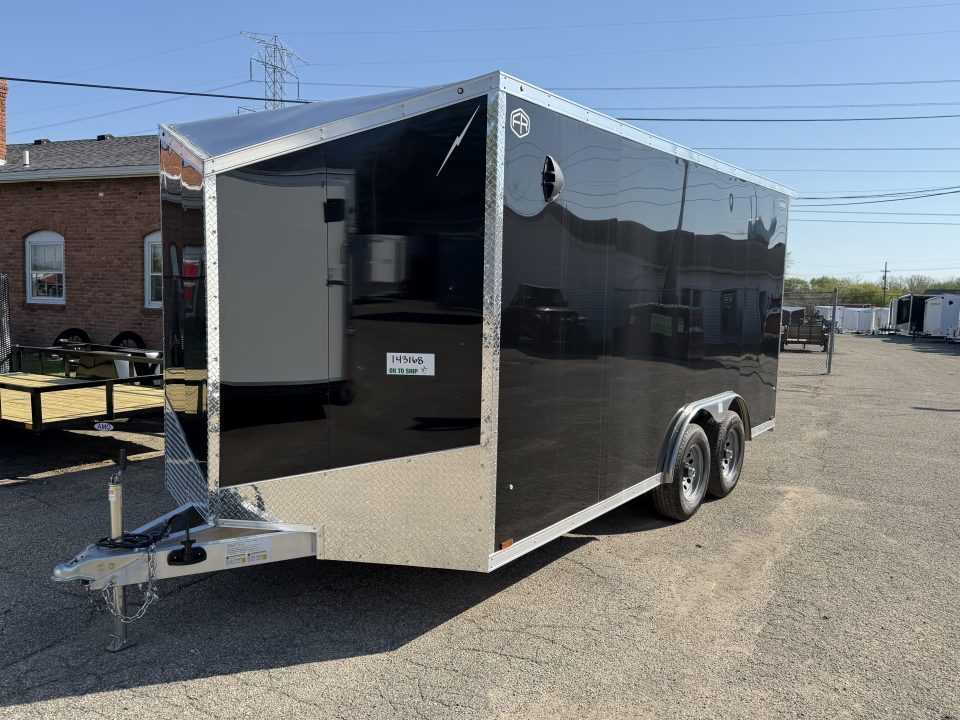 New 2027 Lightning 8.5 x 16 Enclosed All Aluminum Car Hauler with Ramp 10K GVW 6ft 6IN Interior Height