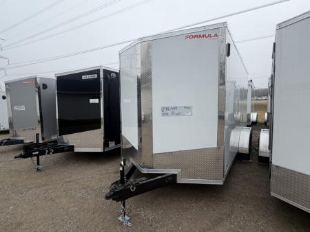 New 2026 FORMULA TRAILERS 7 x 16 Cargo / Enclosed Trailer with 7ft Interior with Ramp Door - UPGRADED MODEL 10K GVW