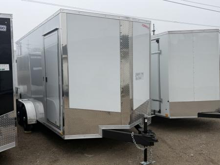 New 2026 FORMULA TRAILERS 7 x 16 Cargo / Enclosed Trailer with 7ft Interior with Ramp Door - UPGRADED MODEL 10K GVW