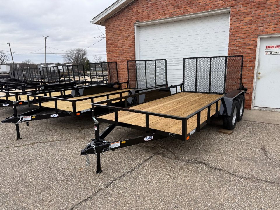 New 2026 AMO 6.4 x 14 A.M.O. Tandem Landscape Trailer - 2 Axle Brake Landscape Trailer