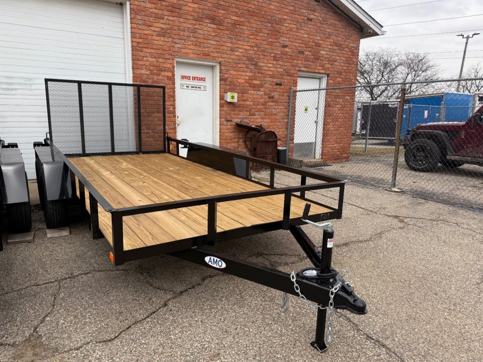New 2026 AMO 6.4 x 14 A.M.O. Tandem Landscape Trailer - 2 Axle Brake Landscape Trailer