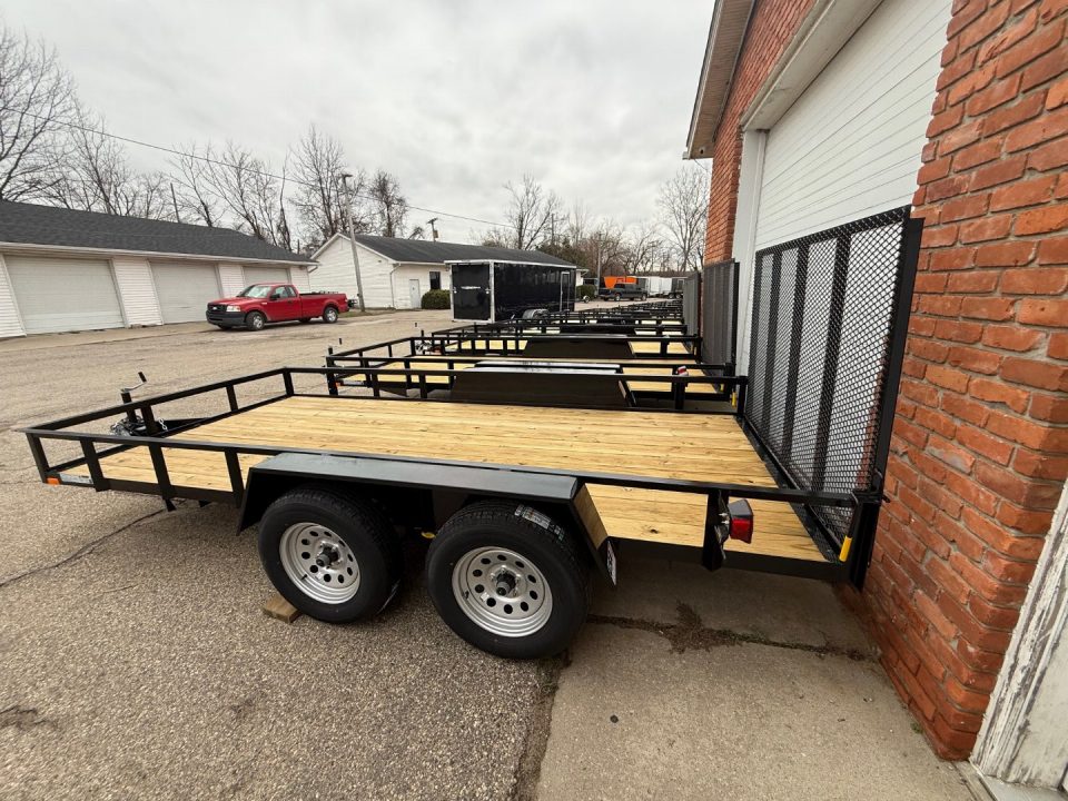 New 2026 AMO 6.4 x 14 A.M.O. Tandem Landscape Trailer - 2 Axle Brake Landscape Trailer