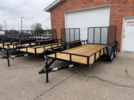 New 2026 AMO 6.4 x 14 A.M.O. Tandem Landscape Trailer - 2 Axle Brake Landscape Trailer