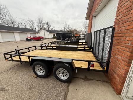 New 2026 AMO 6.4 x 14 A.M.O. Tandem Landscape Trailer - 2 Axle Brake Landscape Trailer