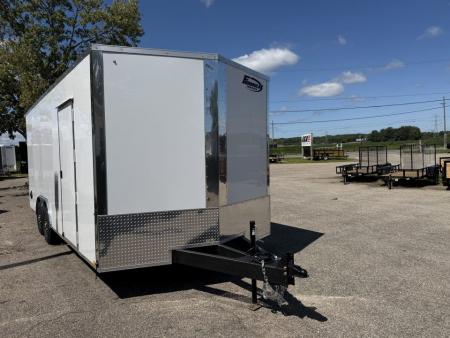 New 2027 8.5 x 20 10K GVW Formula Traverse Enclosed Trailer with ramp 7ft interior