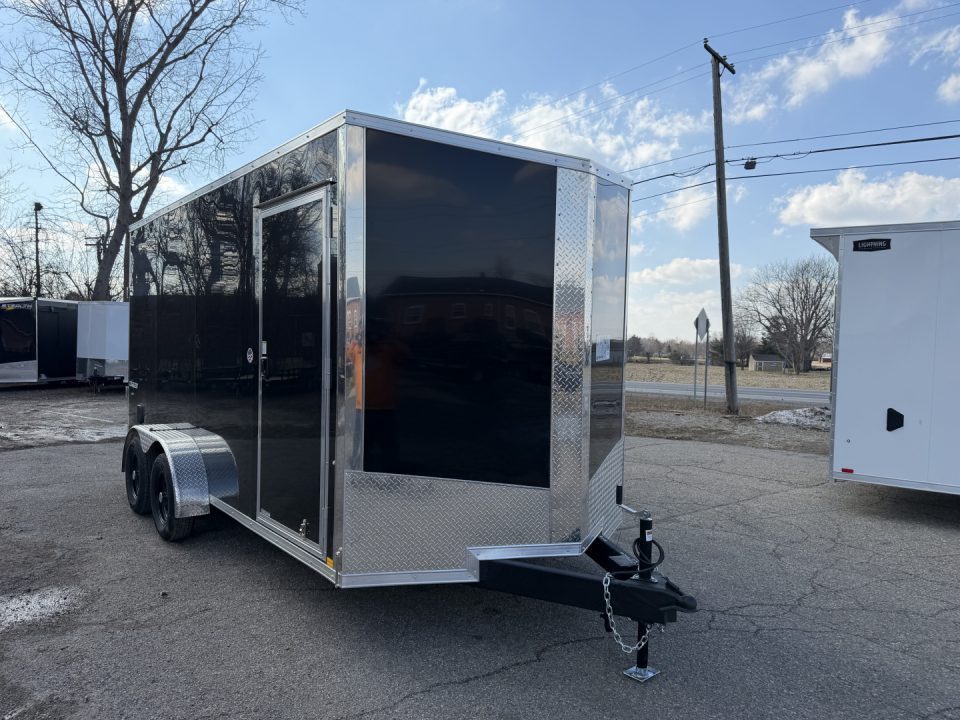 New 2026 FORMULA TRAILERS 7 x 16 Cargo / Enclosed Trailer with 7ft Interior with Ramp Door - UPGRADED MODEL - MONROE STORE ONLY SALE UNIT