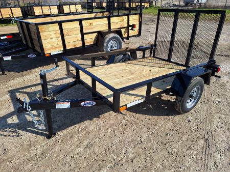 New 2026 AMO 4x6 Light Duty 2K Lowside Landscape Trailer