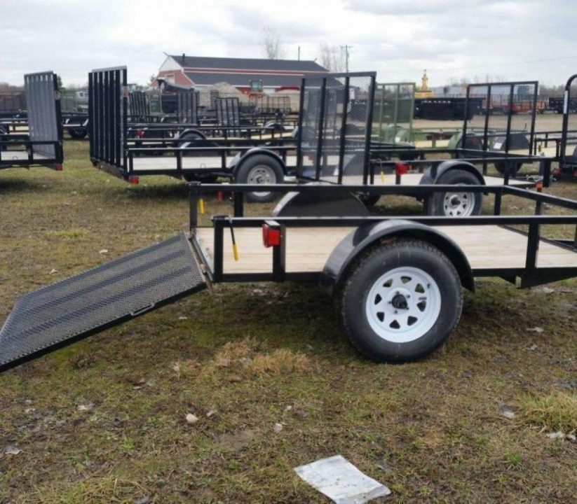 New 2026 AMO 5 x 8 A.M.O. Low Side Landscape Trailer Landscape Trailer
