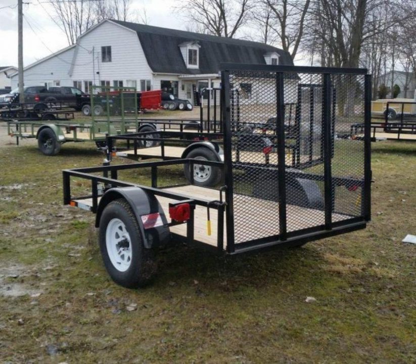 New 2026 AMO 5 x 8 A.M.O. Low Side Landscape Trailer Landscape Trailer