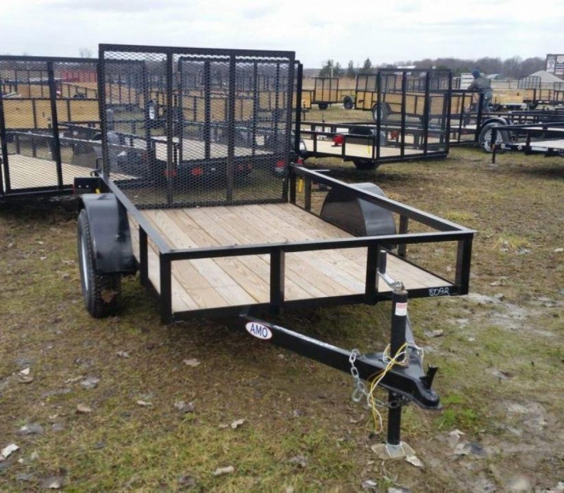 New 2026 AMO 5 x 8 A.M.O. Low Side Landscape Trailer Landscape Trailer