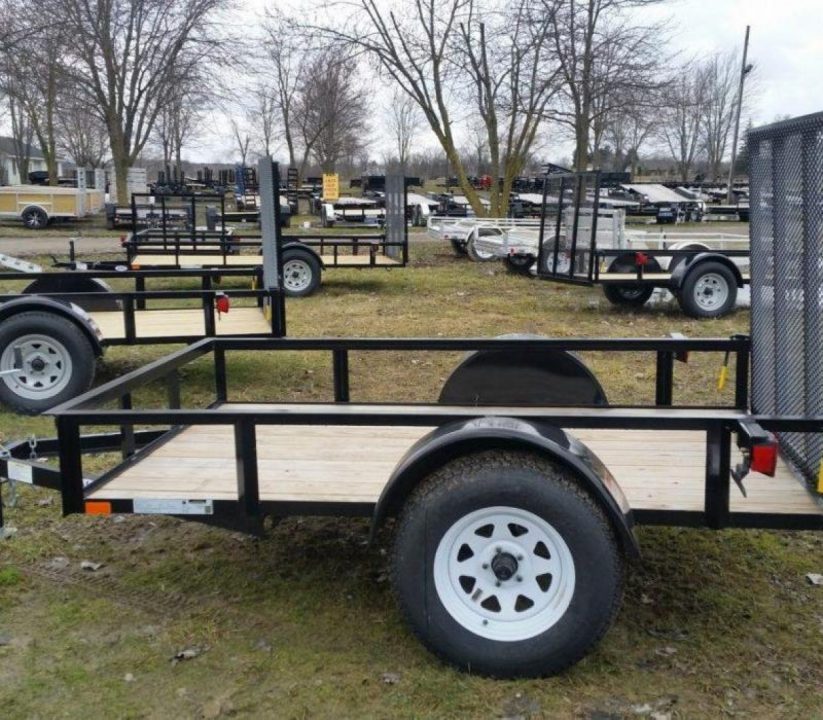 New 2026 AMO 5 x 8 A.M.O. Low Side Landscape Trailer Landscape Trailer