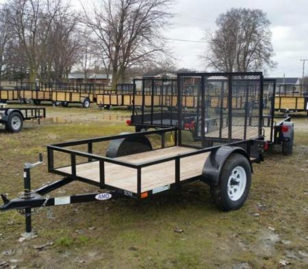 New 2026 AMO 5 x 8 A.M.O. Low Side Landscape Trailer Landscape Trailer