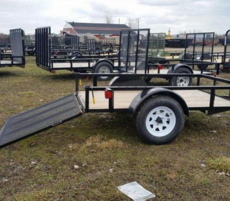 New 2026 AMO 5 x 8 A.M.O. Low Side Landscape Trailer Landscape Trailer