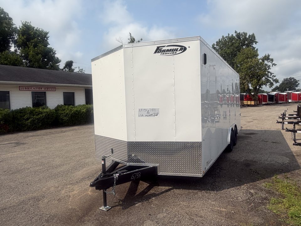 New 2027 8.5 x 20 7K GVW Formula Traverse Enclosed Trailer with ramp 7ft interior