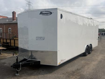 New 2027 8.5 x 24 10K GVW Formula Traverse Enclosed Trailer with ramp 7ft interior
