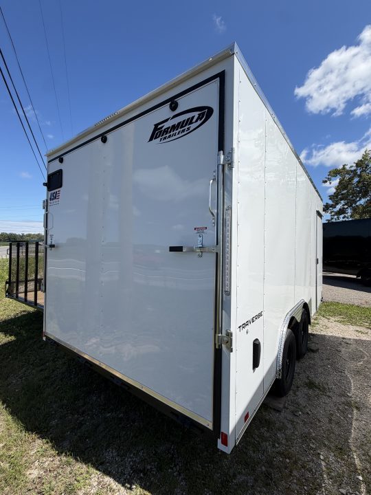 New 2027 8.5 x 16 7K GVW Formula Traverse Enclosed Trailer with ramp 7ft interior