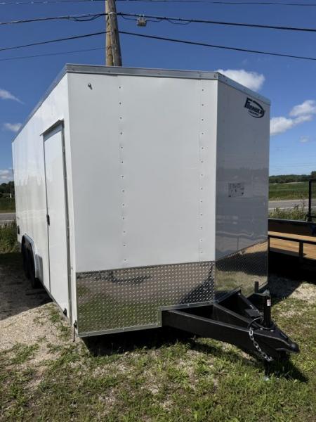 New 2027 8.5 x 16 7K GVW Formula Traverse Enclosed Trailer with ramp 7ft interior