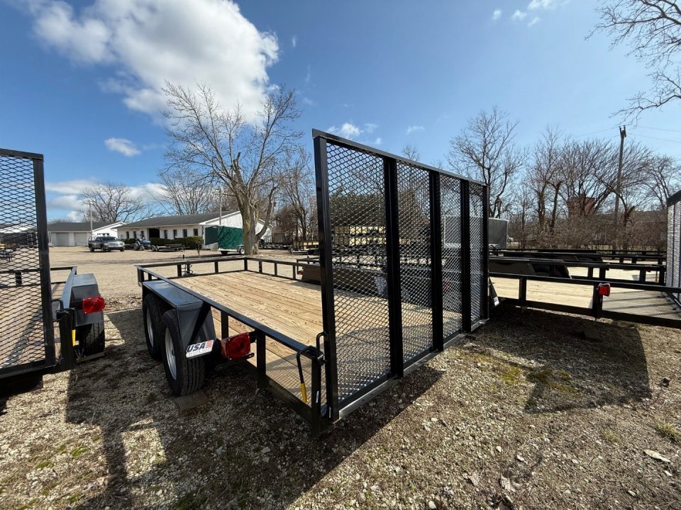 New 2026 AMO 6.4 x 16 A.M.O. Tandem Landscape Trailer - 1 Axle Brake Landscape Trailer