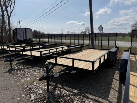 New 2026 AMO 6.4 x 16 A.M.O. Tandem Landscape Trailer - 1 Axle Brake Landscape Trailer