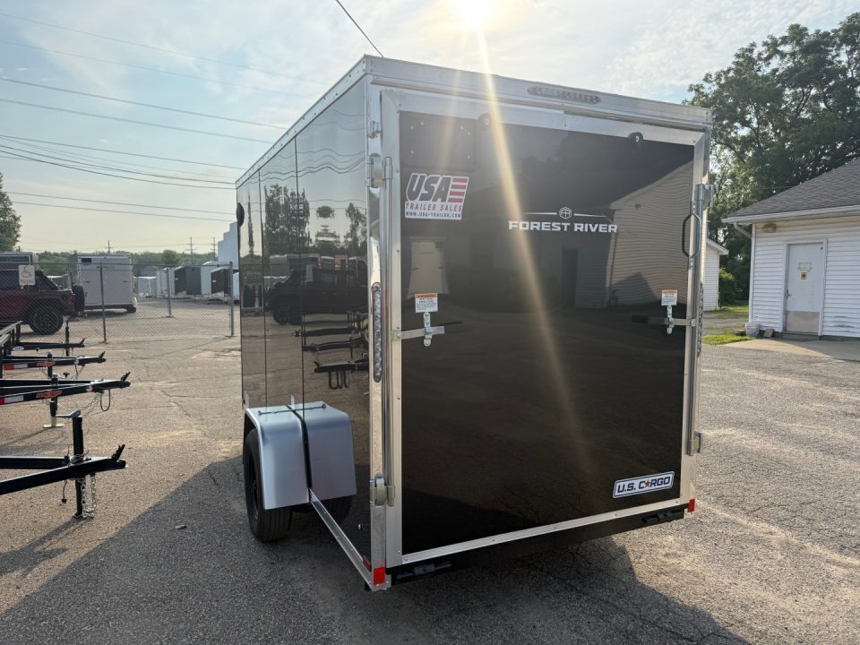 New 2027 US Cargo 6 x 12 Enclosed Trailer Ramp Door with 7FT INTERIOR - Screwless Exterior w/Upgraded Option