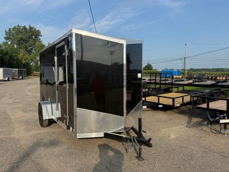 New 2027 US Cargo 6 x 12 Enclosed Trailer Ramp Door with 7FT INTERIOR - Screwless Exterior w/Upgraded Option
