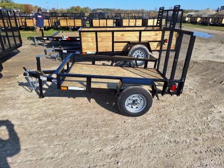 New 2026 AMO 4x8 Light Duty 2K Lowside Landscape Trailer