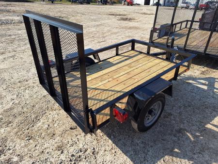 New 2026 AMO 4x8 Light Duty 2K Lowside Landscape Trailer