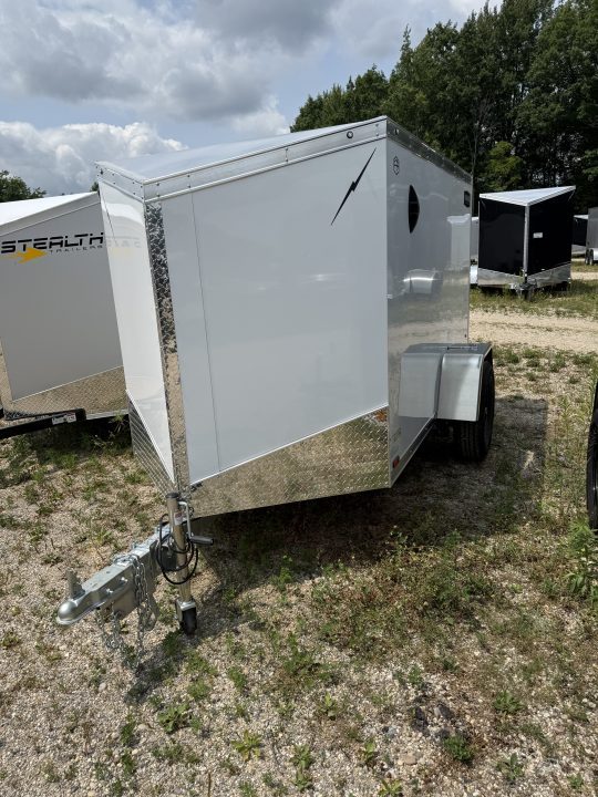 New 2026 Lightning Trailers 5X8 ALL ALUMINUM /W RAMP DOOR Cargo / Enclosed Trailer