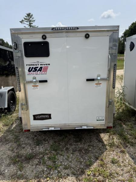 New 2026 Lightning Trailers 5X8 ALL ALUMINUM /W RAMP DOOR Cargo / Enclosed Trailer