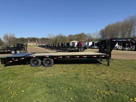 New 2027 Load Trail 102X25 14K GOOSENECK W/MAX RAMPS Deckover Trailer