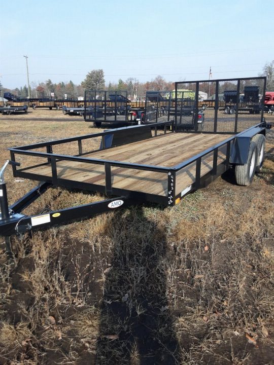 New 2027 AMO 6x16 7k 2 Brake Utility Trailer