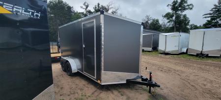 New 2027 Stealth Trailers 7X14 7X CHARCOAL RAMP Cargo / Enclosed Trailer