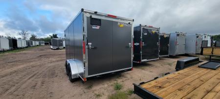 New 2027 Stealth Trailers 7X14 7X CHARCOAL RAMP Cargo / Enclosed Trailer