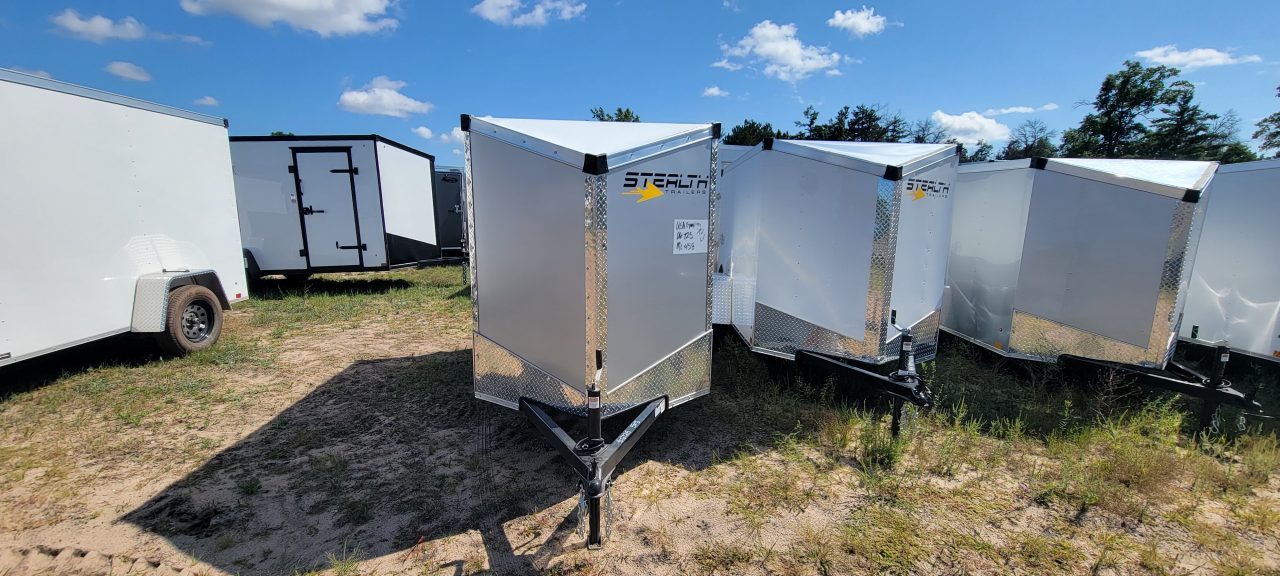 New 2027 Stealth Trailers 5X8 SILVER NEW STYLE Cargo / Enclosed Trailer