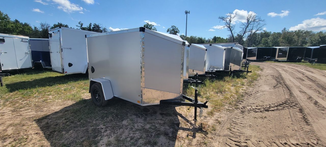 New 2027 Stealth Trailers 5X8 SILVER NEW STYLE Cargo / Enclosed Trailer