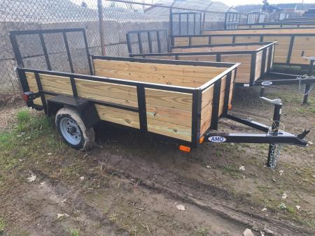 New 2026 AMO 4x8 Light Duty 2K High Side Utility Trailer