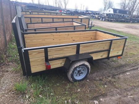 New 2026 AMO 4x8 Light Duty 2K High Side Utility Trailer