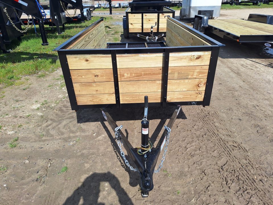 New 2026 AMO 5x10 High Woodside Utility Trailer W/ Led Lights and Spring Assist Gate