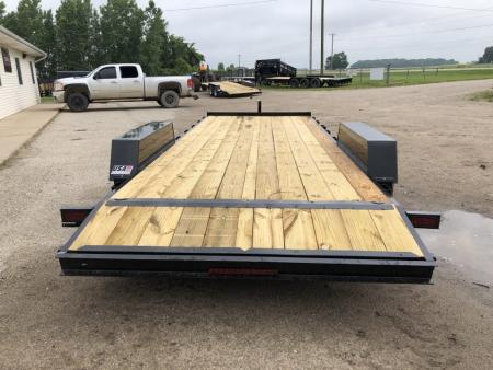 New 2027 AMO 18' 10k W/ SLIDE OUT RAMPS Equipment Trailer