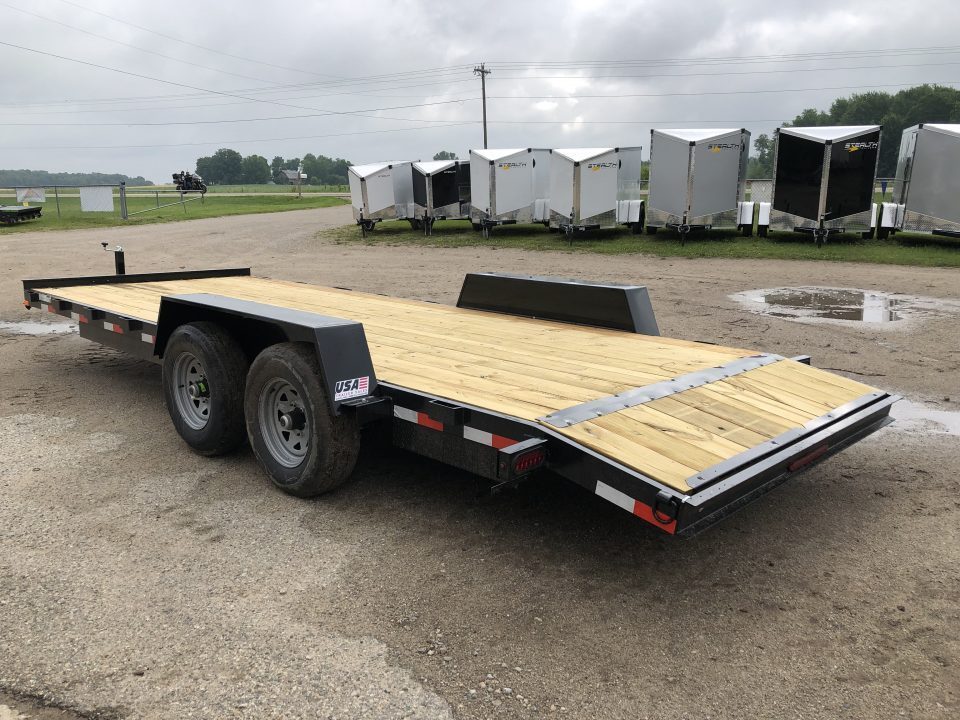 New 2027 AMO 18' 10k W/ SLIDE OUT RAMPS Equipment Trailer